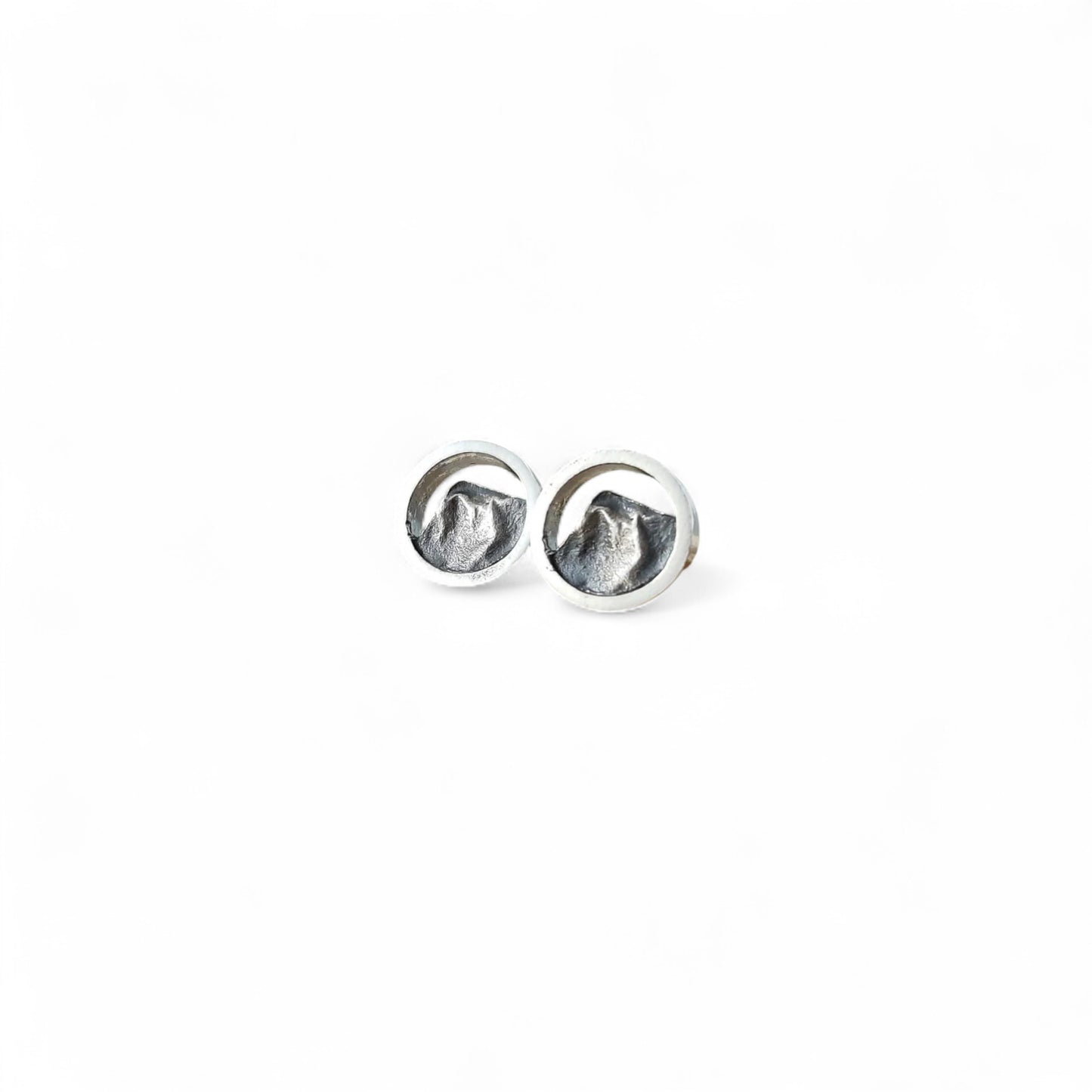 Boucles d'oreilles fixes Montagnes en argent sterling par Sonia Imbeault