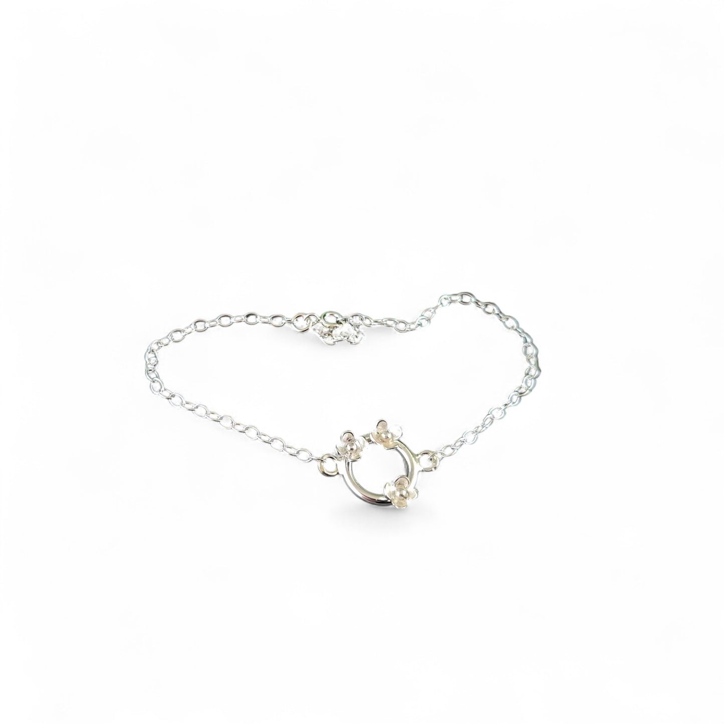 Bracelet ajustable en argent sterling Fleur de Lilas par Sonia Imbeault