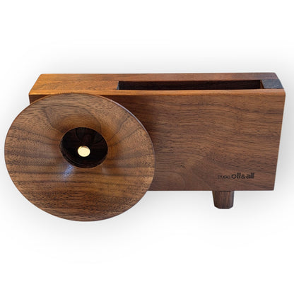 Ollim Speaker, pavillon bois foncé