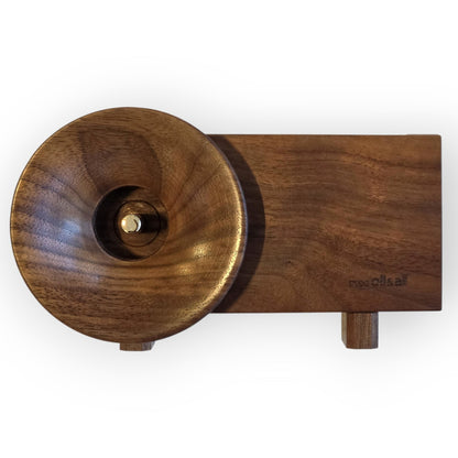 Ollim Speaker, pavillon bois foncé, vue 3