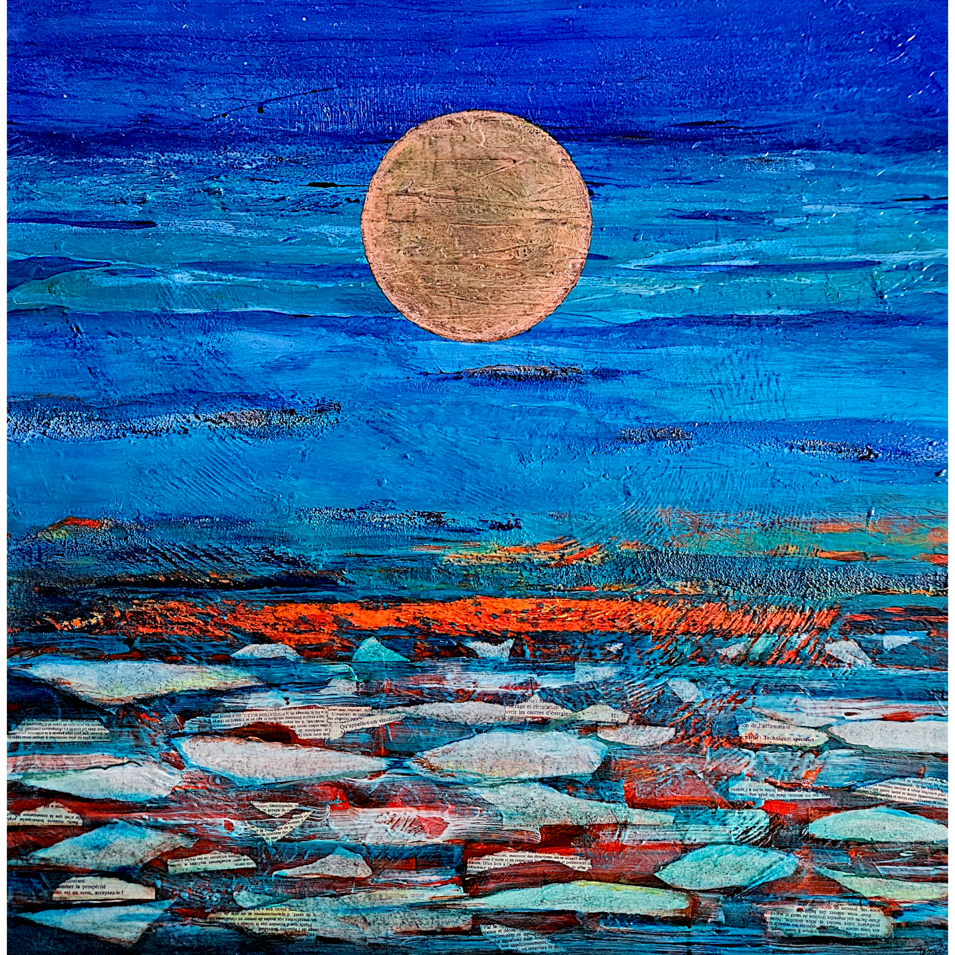 Atelier artistique de techniques mixtes : explorer la lune avec Johanne Drolet par Ateliers