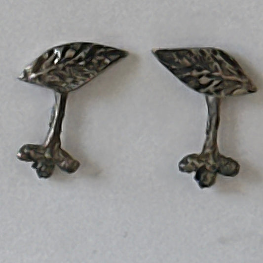 Petites boucles d’oreilles, studs Argent Sterling Oxydé - Tom 1 par La Fabrique Persephone Marie Pier Drolet