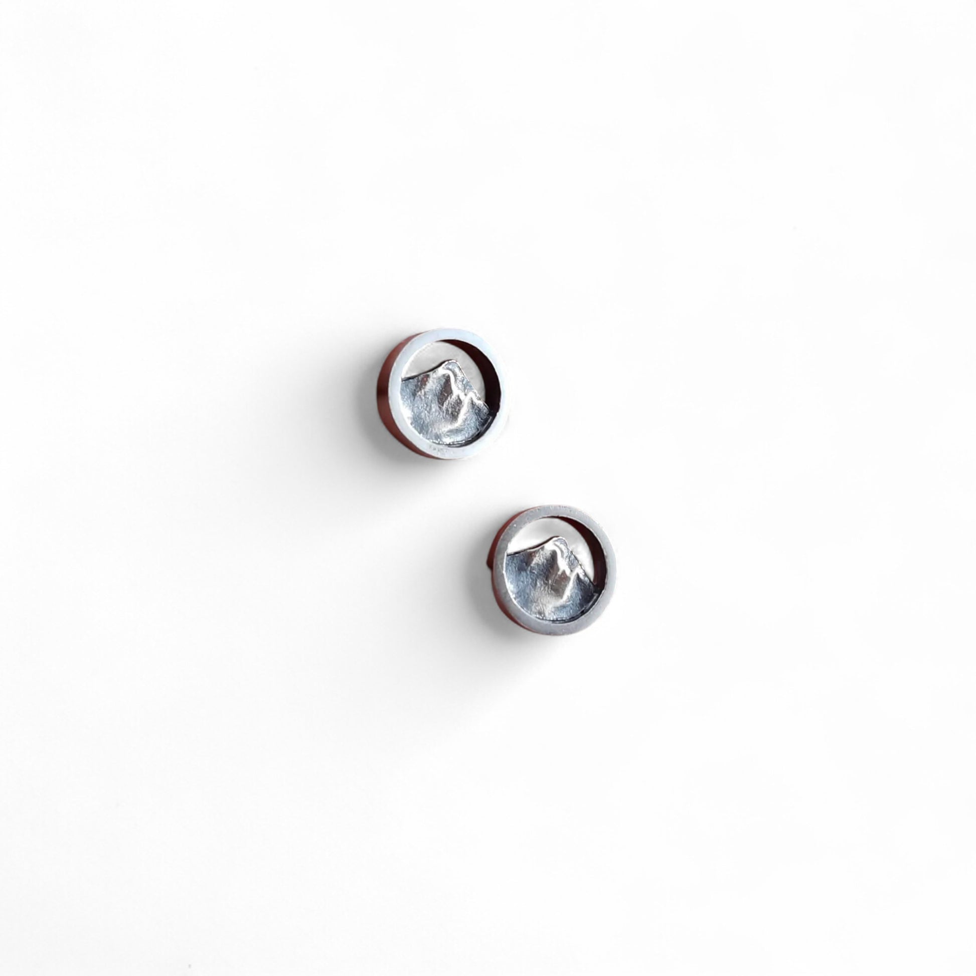 Boucles d'oreilles fixes Montagnes en argent sterling par Sonia Imbeault