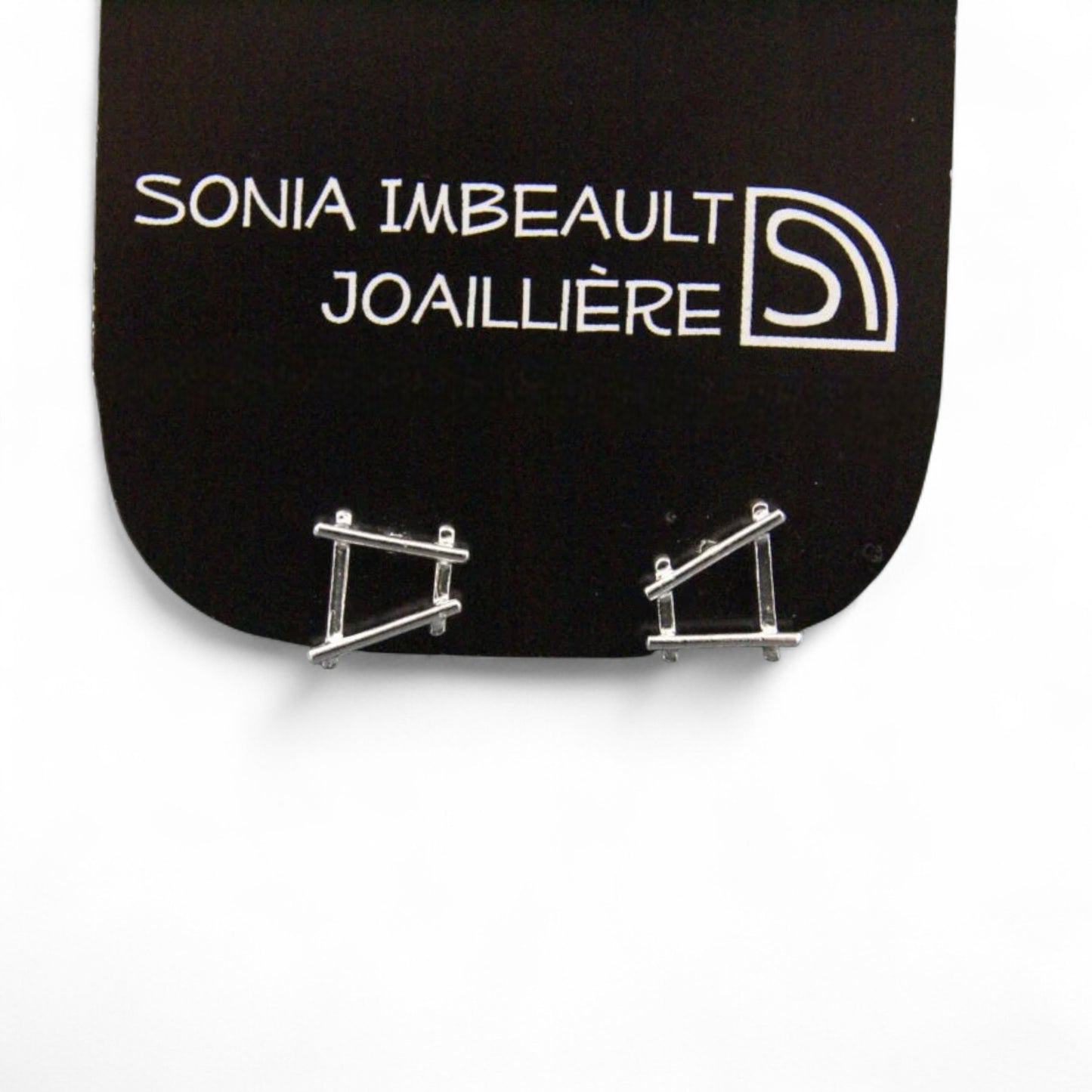 Boucles d’oreilles Circus fixes petites en argent sterling par Sonia Imbeault