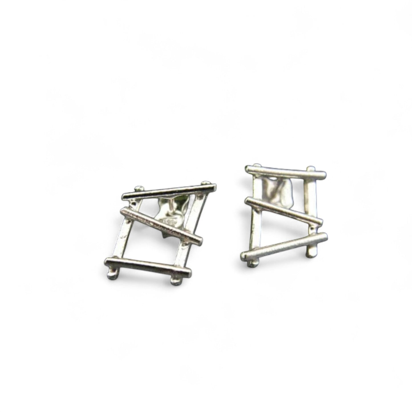 Boucles d’oreilles Circus fixes moyennes en argent sterling par Sonia Imbeault