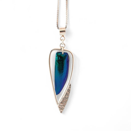 Pendentif Si j'avais des ailes en argent sterling par Sonia Imbeault