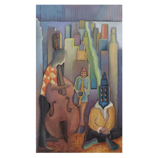 Jazz Ville 20 X 12 Po par David Abelson