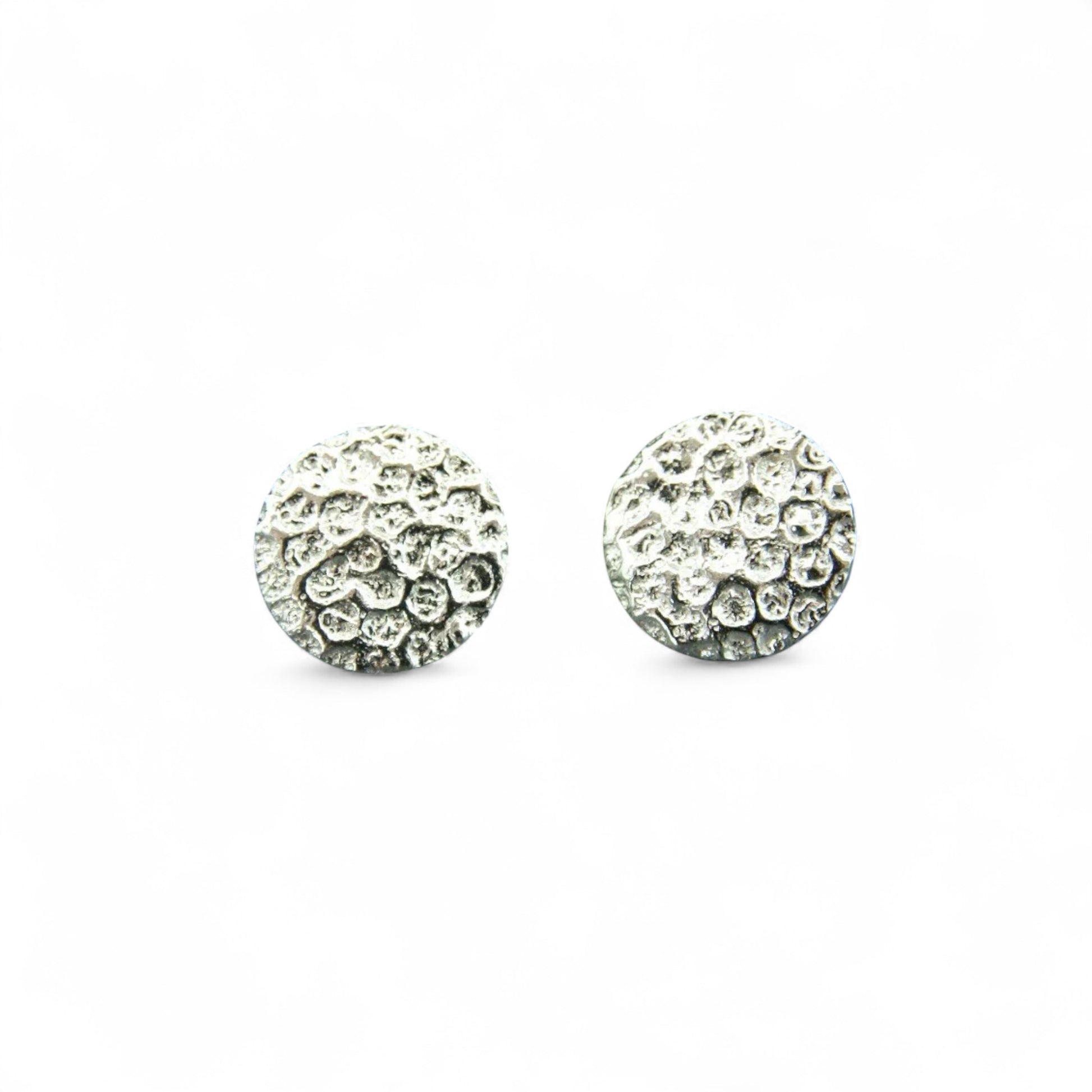 Boucles d’oreilles Corail fixes grandes en argent sterling par Sonia Imbeault