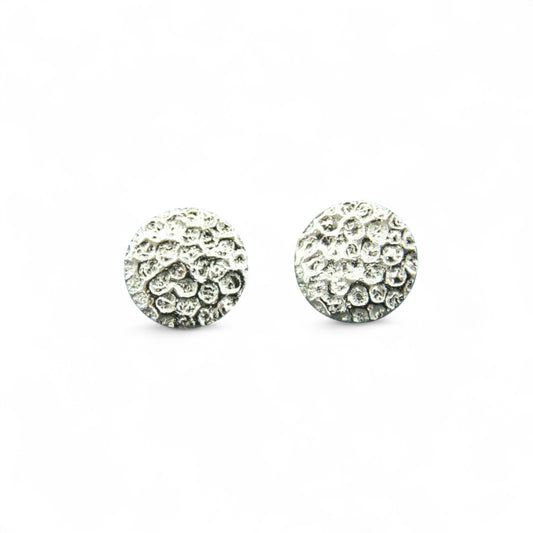 Boucles d’oreilles Corail fixes grandes en argent sterling par Sonia Imbeault