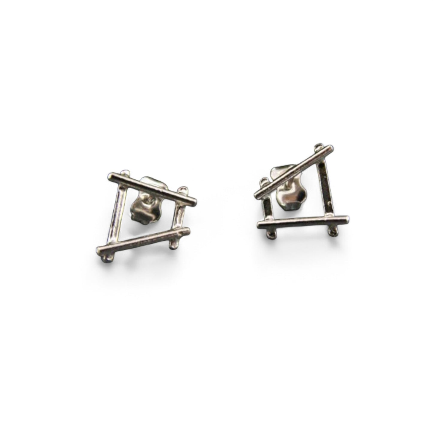 Boucles d’oreilles Circus fixes petites en argent sterling par Sonia Imbeault