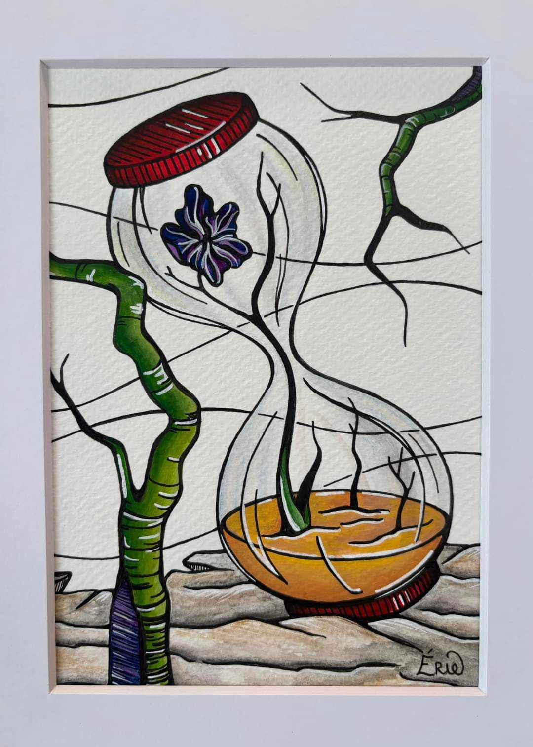 Atelier acrylique et encre avec Valérie Bouchard par Ateliers