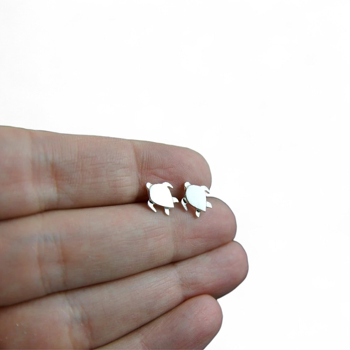 Boucles d'oreilles tortues en argent sterling par Sonia Imbeault