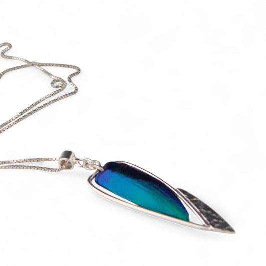 Pendentif Si j'avais des ailes en argent sterling par Sonia Imbeault
