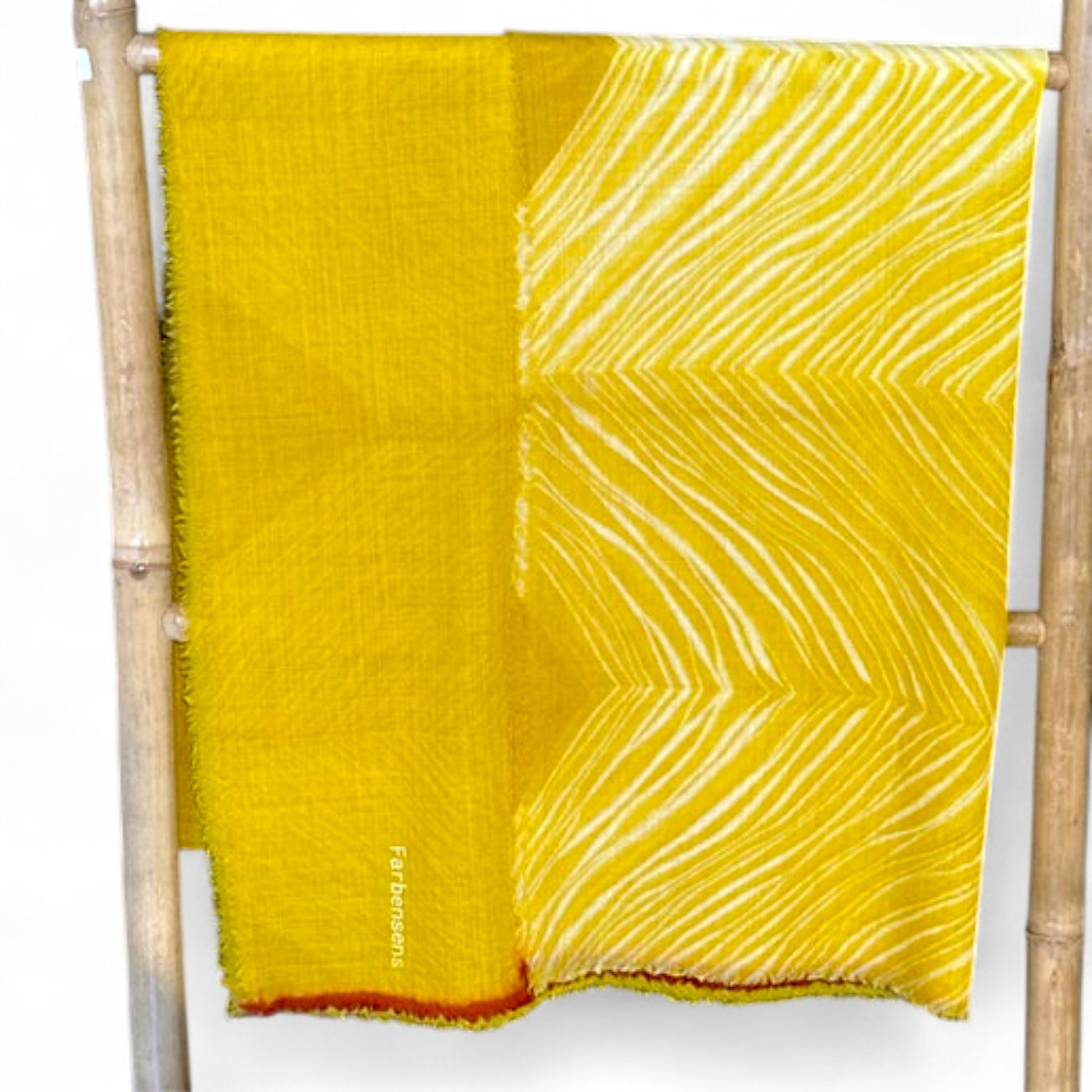 Foulard jaune – Verge d’or du Canada par Farbensens