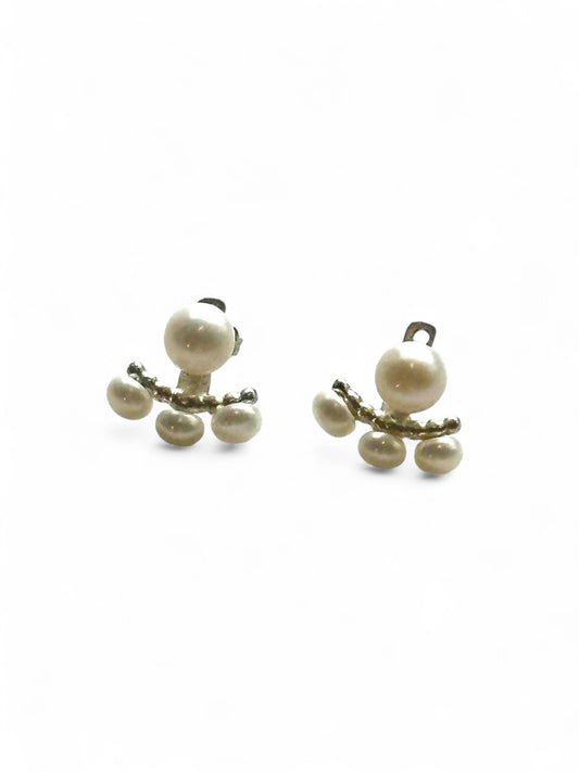 Boucles d'oreilles Jacket Triple perles par Sonia Imbeault