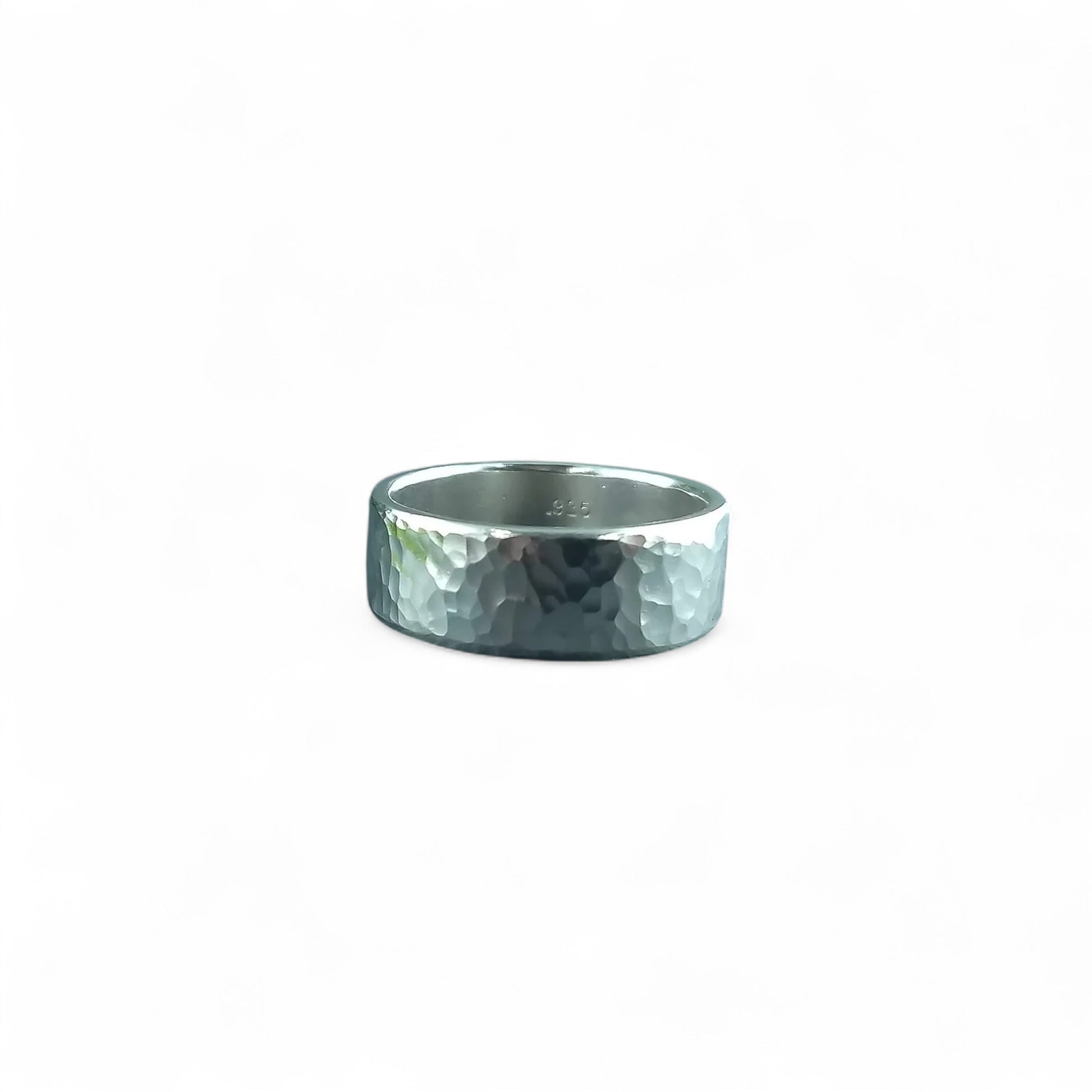 Jonc martelé en argent sterling pour homme par Sonia Imbeault