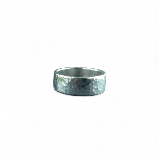 Jonc martelé en argent sterling pour homme par Sonia Imbeault