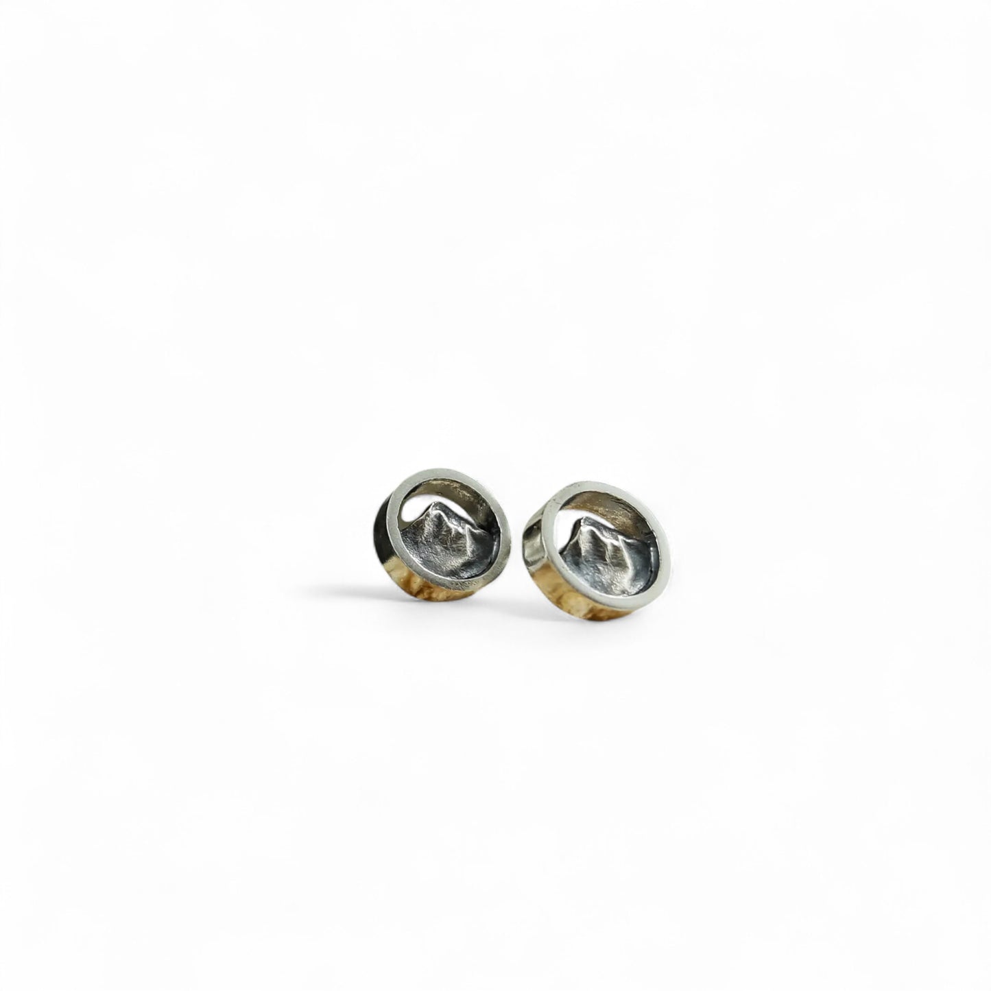 Boucles d'oreilles fixes Montagnes en argent sterling par Sonia Imbeault