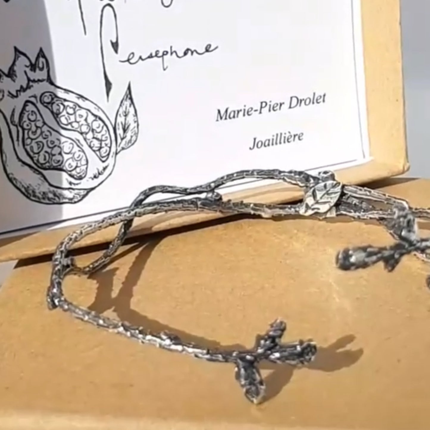 Bracelet Argent Sterling Oxydé - Tom 4 par La Fabrique Persephone Marie Pier Drolet