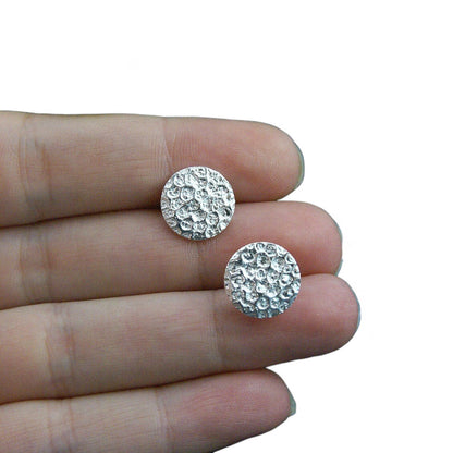 Boucles d’oreilles Corail fixes grandes en argent sterling par Sonia Imbeault