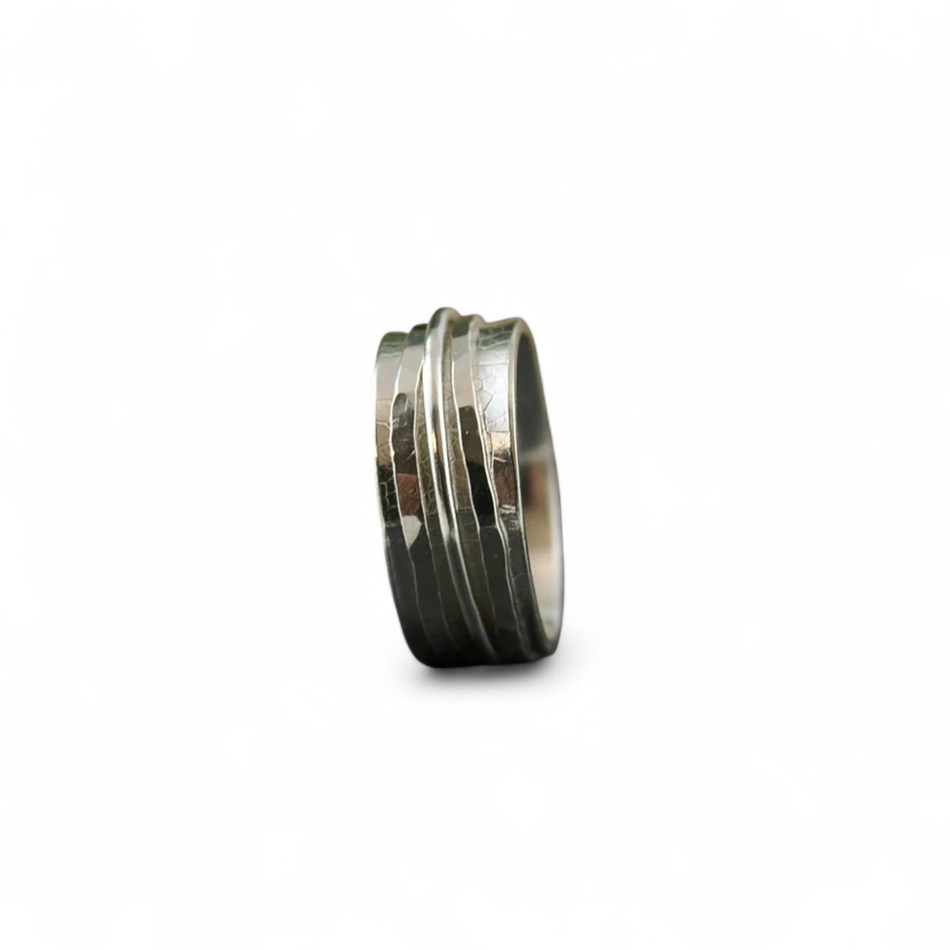 Bague de méditation triple anneaux argent sterling par Sonia Imbeault