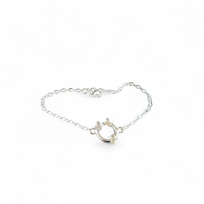 Bracelet ajustable en argent sterling Fleur de Lilas par Sonia Imbeault