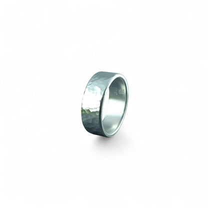 Jonc martelé en argent sterling pour homme par Sonia Imbeault