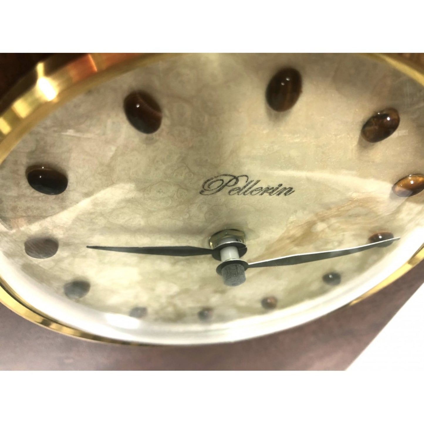 Horloge carillon Héritage Oeil de Tigre par Karine Pellerin