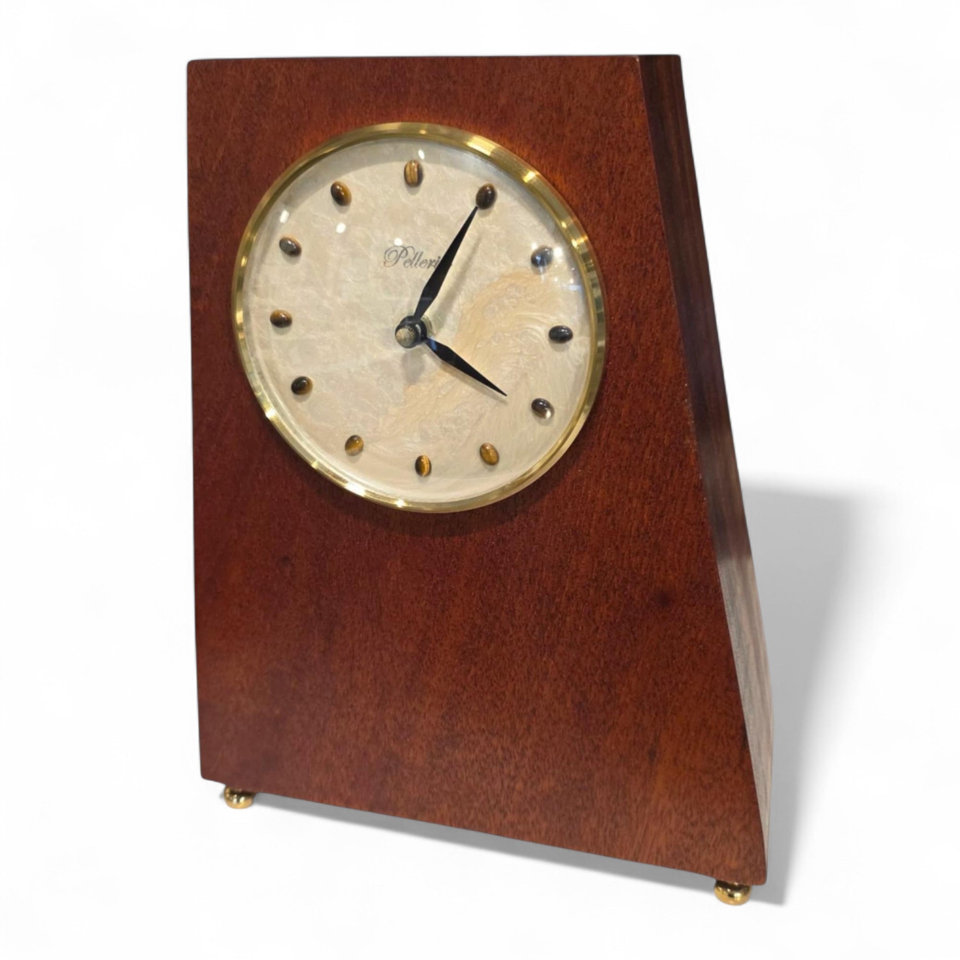 Horloge carillon Héritage Oeil de Tigre par Karine Pellerin