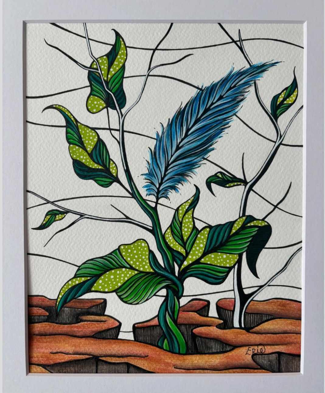 Atelier acrylique et encre avec Valérie Bouchard par Ateliers