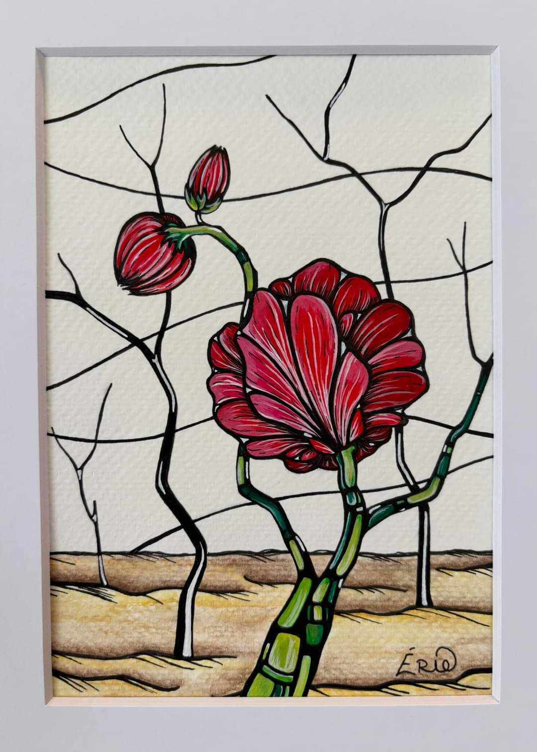 Atelier acrylique et encre avec Valérie Bouchard par Ateliers